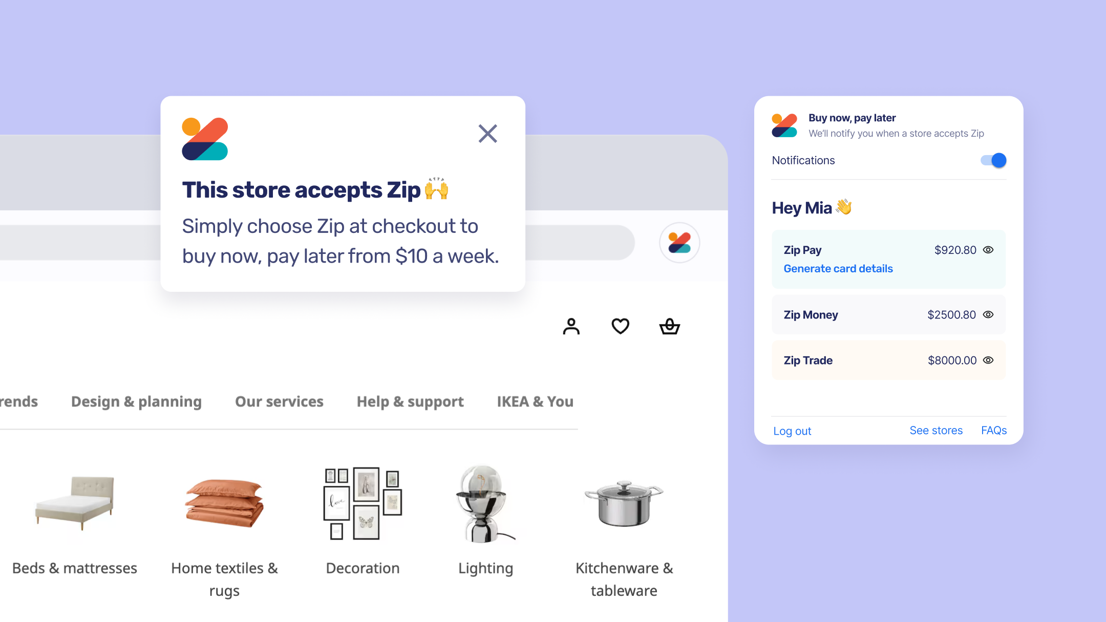 Zip Chrome Extension